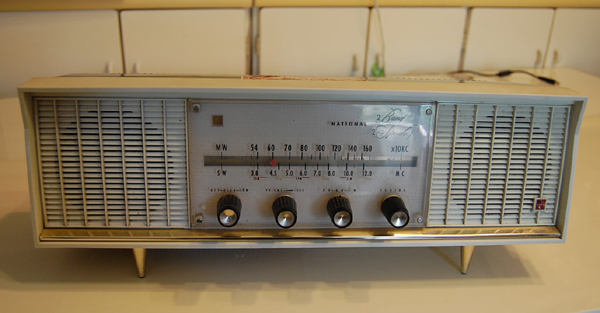 ナショナル BX-420型 真空管ラジオ1962年 2スピーカー【NATIONAL