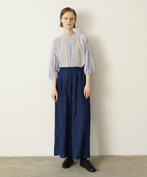 suzuki takayuki スズキタカユキ garthered pantsⅠ[T001-17/black]