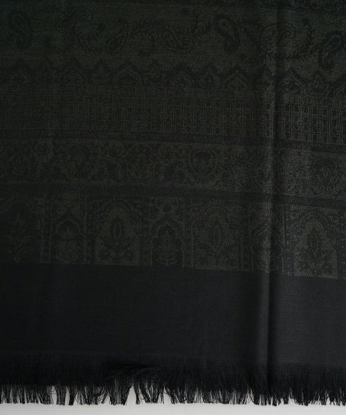YANTOR ヤントルTibetan Paisley Jacquard Wool Stole ヤントル正規