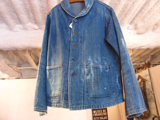 40's U.S.NAVYショールカラーデニムカバーオールジャケット : 札幌の
