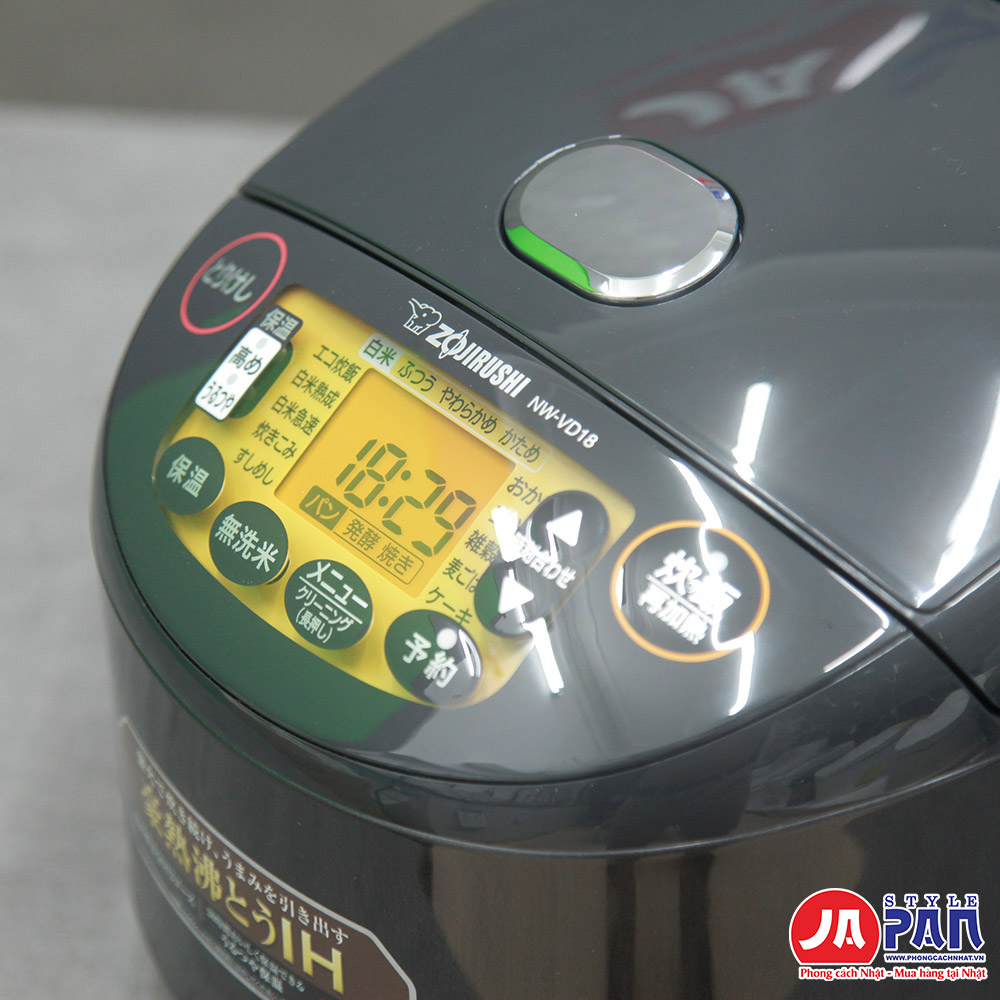 Nồi cơm điện Zojirushi NW-VD18-BA |1.8L - Phong Cách Nhật