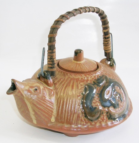 長期保管品 たぬき文福チョカ瓶2合【在庫処分/狸/酒燗器/通販/タヌキ