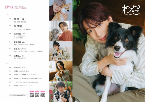 月刊わんこvol.23（Special Edition）表紙：佐藤綺星（AKB48）／裏表紙