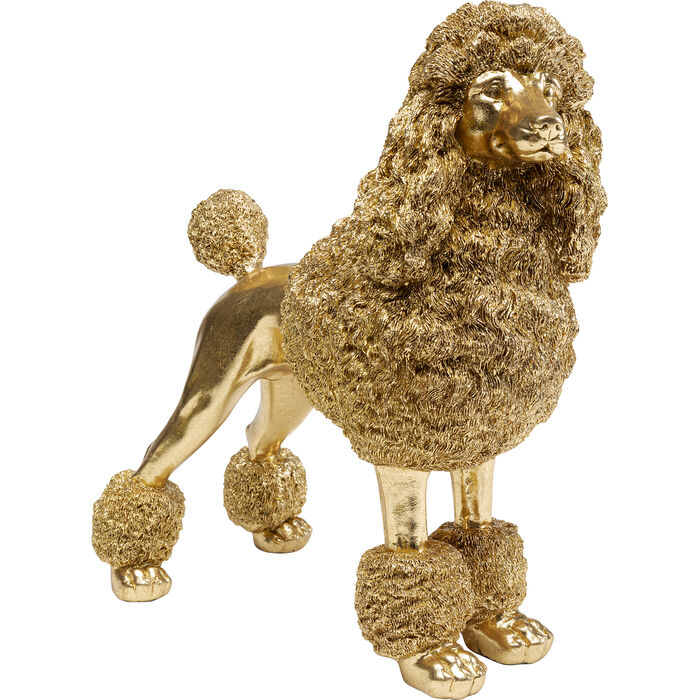 Deco Figurine Mrs Poodle Gold 34cm - KARE Design (Latvia)