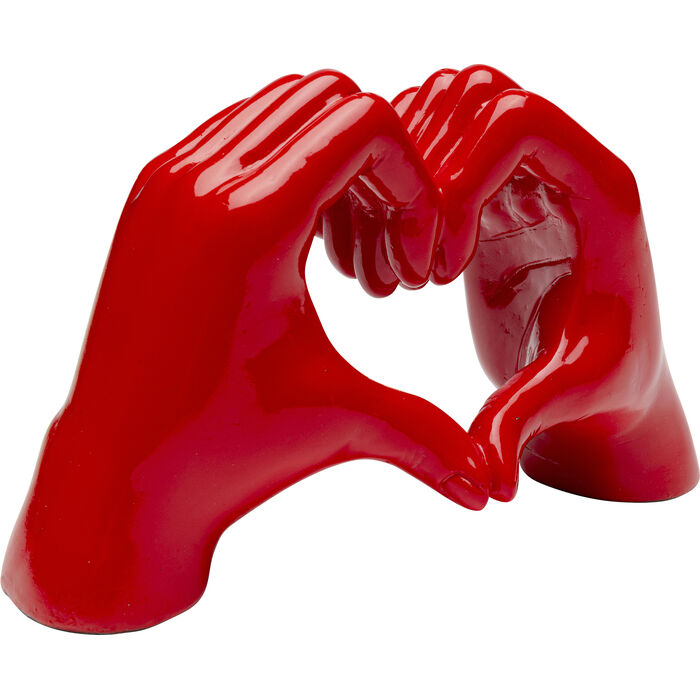 Deco Object Heart Hands Red 12cm - KARE Design (Latvia)