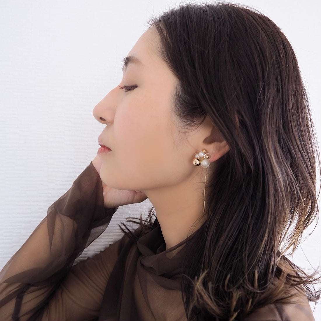 bloom gold k14gf 【ピアス/イヤリング】アメリカンピアス・チェーン
