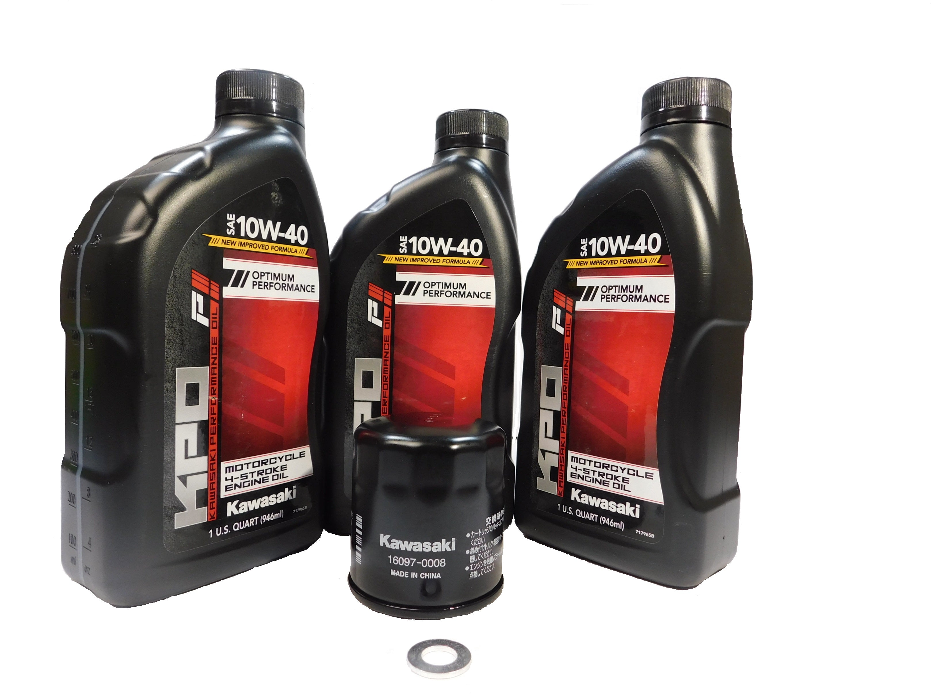 1987-2023 Kawasaki Ninja Vulcan Versys OEM Oil Change Kit KAW04