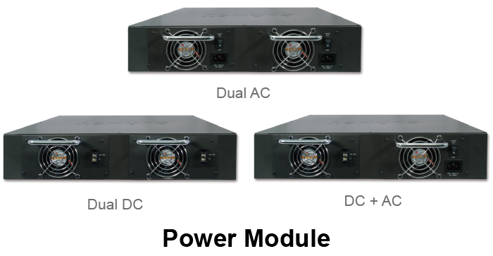 MC-1610MR48 16-slot Managed Media Converter Chassis (DC power