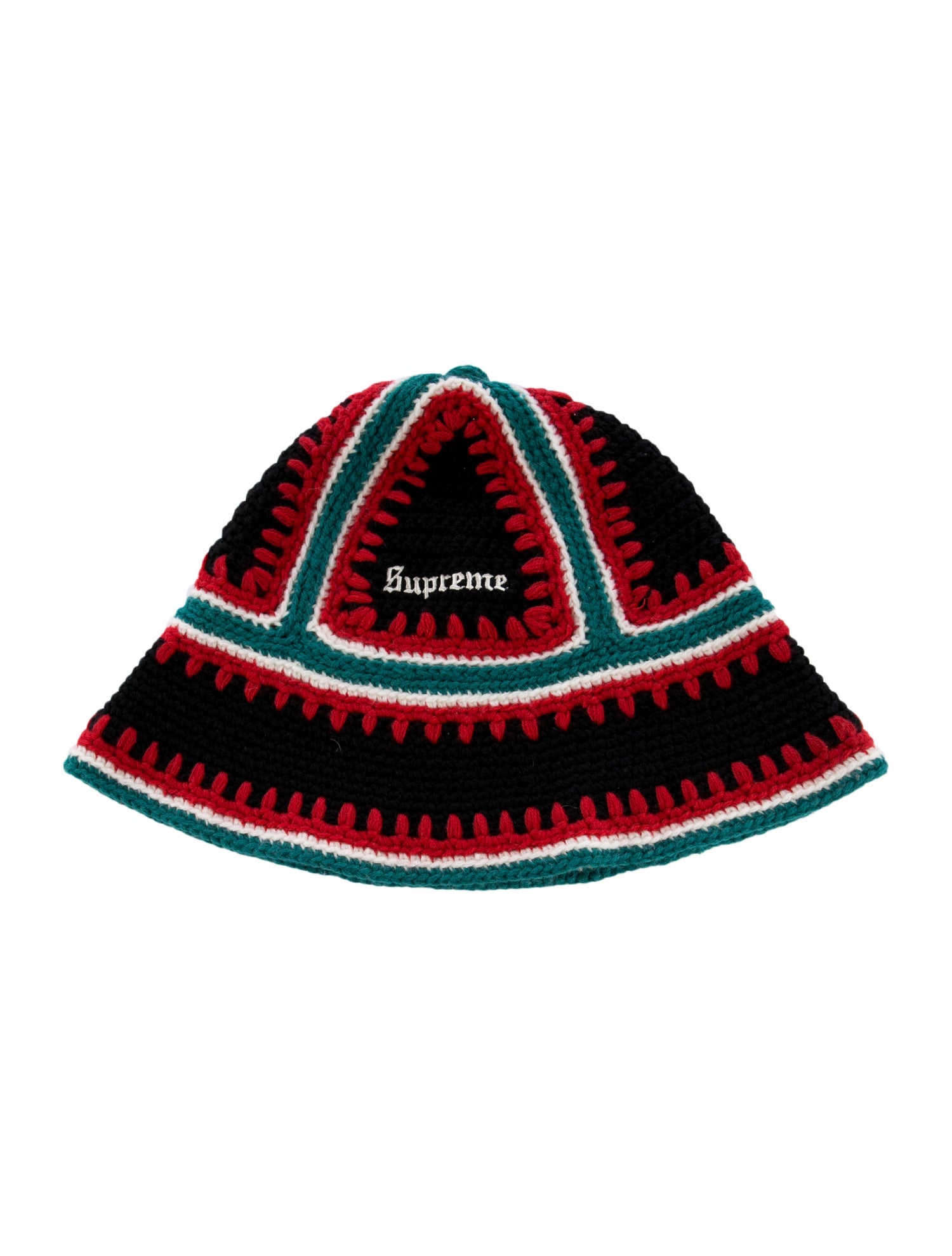 Supreme Crochet Bucket Hat - Black Hats, Accessories - WSPME66890