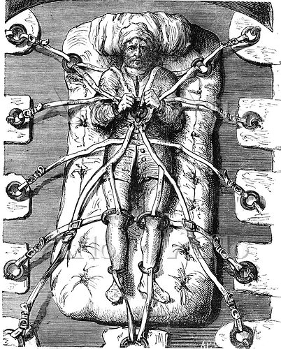 Torture of Robert-Francois Damiens (1715-1757). 1879 illustration