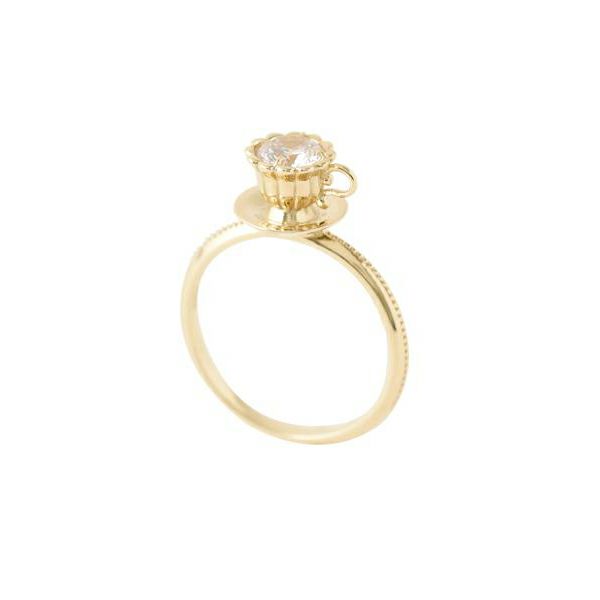 残り1点】【K10】ティーカップ リング | Q-pot. ONLINE SHOP