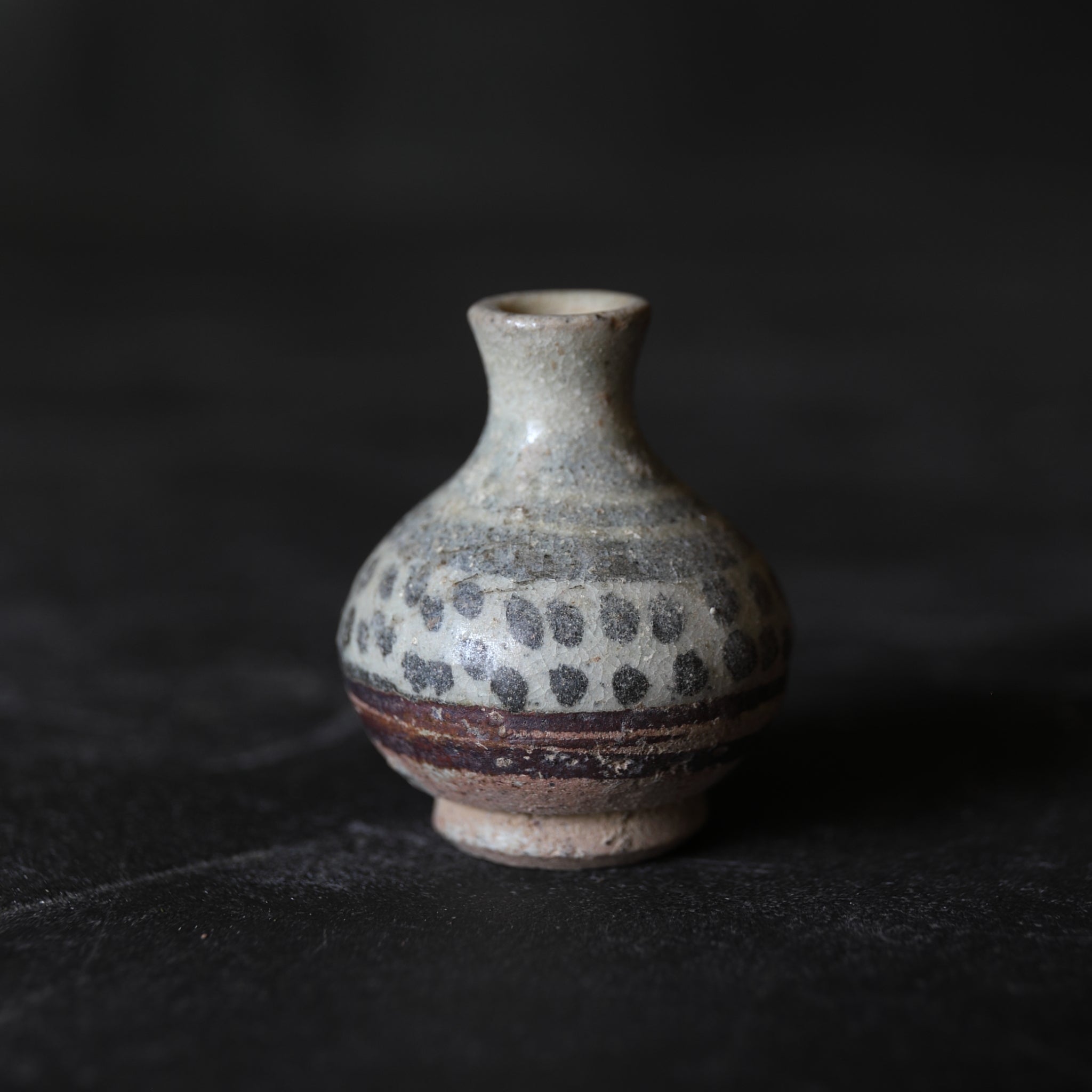 宋胡録（スンコロク） 鉄絵小壺（中世：12–16世紀） | 入蘆花