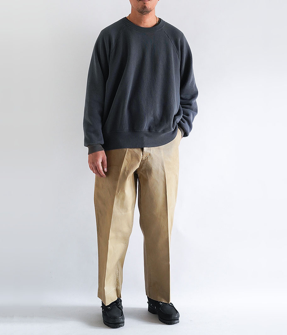 A.PRESSE Vintage Sweatshirt [NAVY] - Fresh Service NECESSARY or