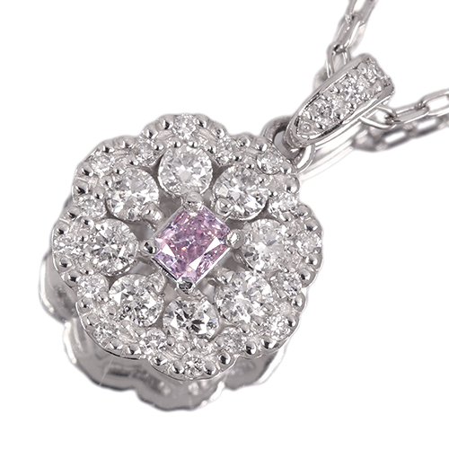 ピンクダイヤモンド 0.08ct/FP/SI1 ダイヤモンド 0.3ct プラチナ