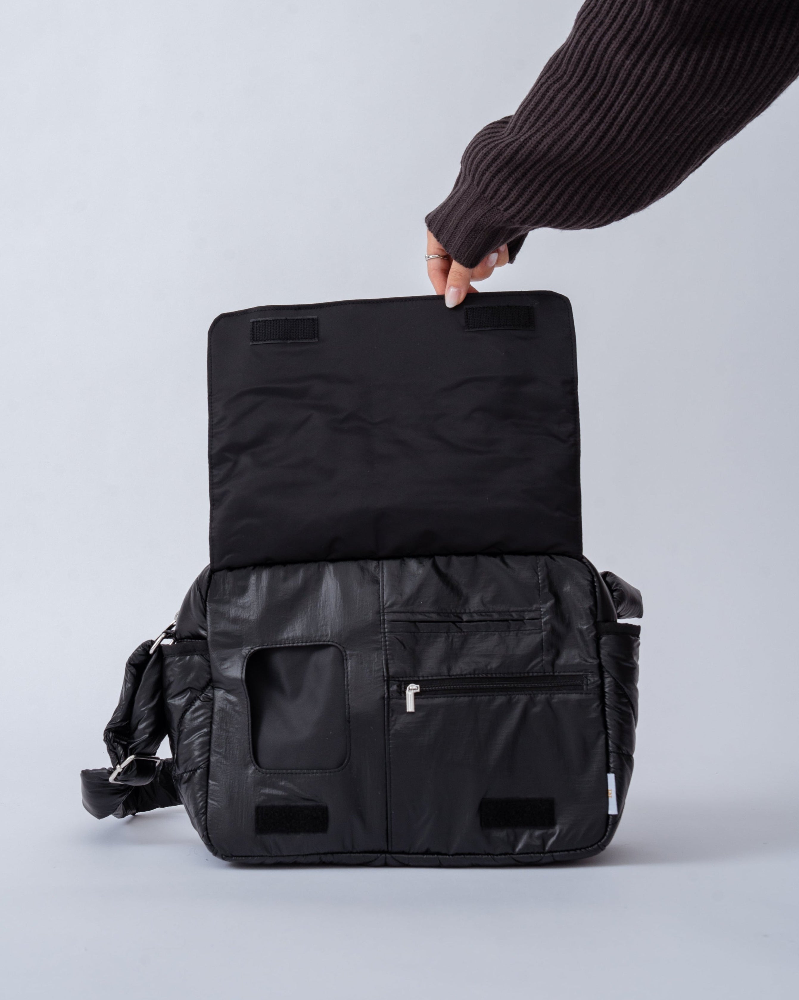Cross quilt bag / Black – RICH RAISE