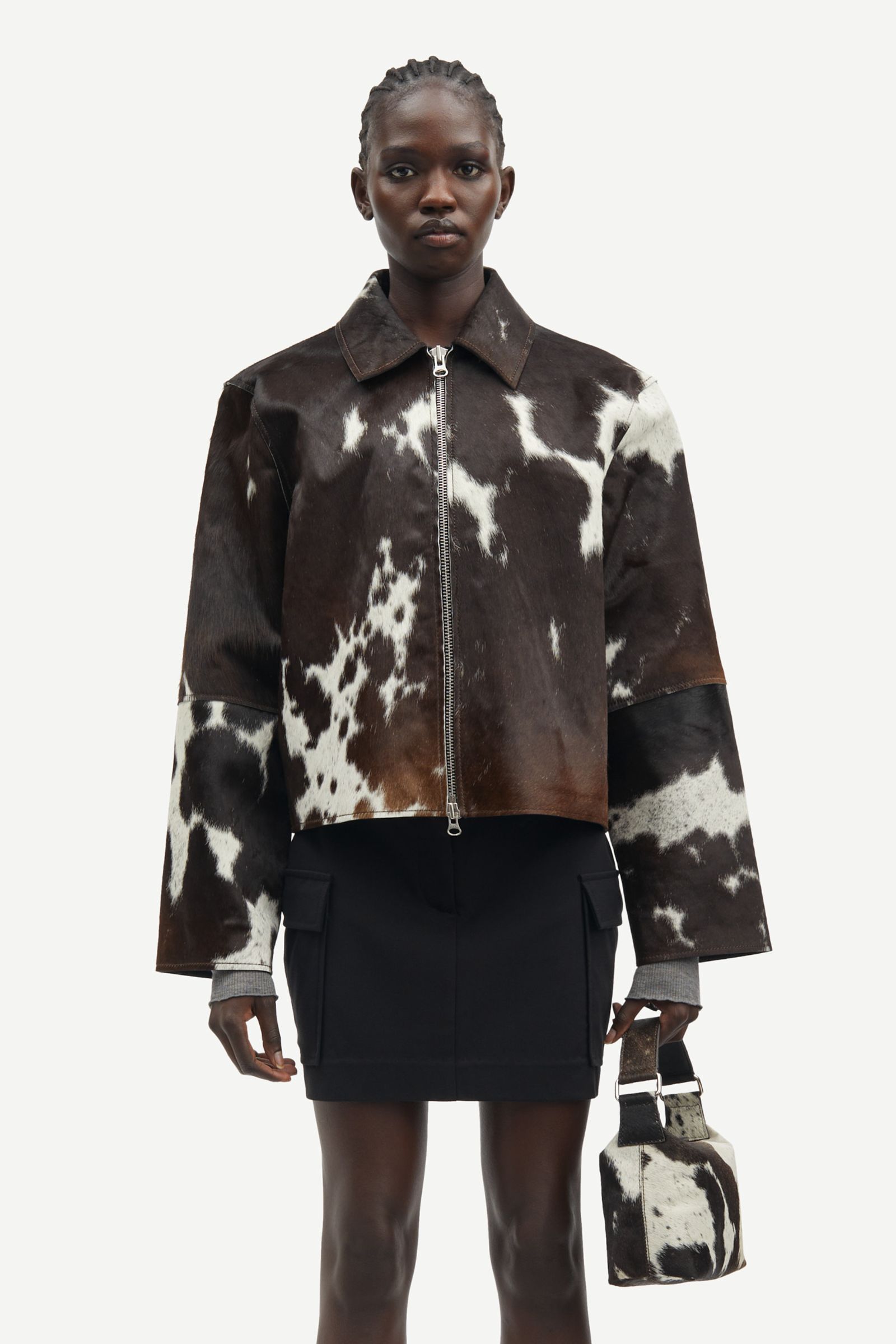 Salylo leather jacket 15374 Brown Cow | Samsøe Samsøe®