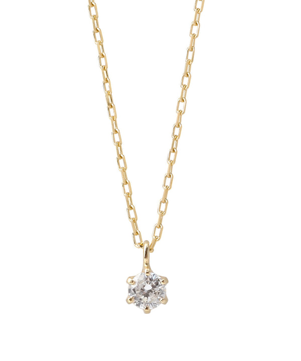 SIENA ROSE】一粒ダイヤモンドの18金ネックレス[0.05ct]｜SANPO ONLINE