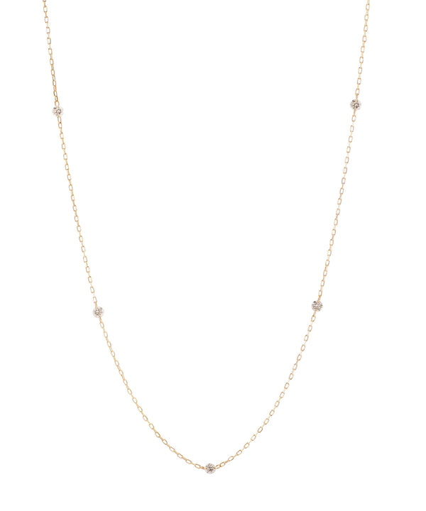 SIENA ROSE】Nudie Diamond・5粒ネックレス[クリア]｜SANPO ONLINE