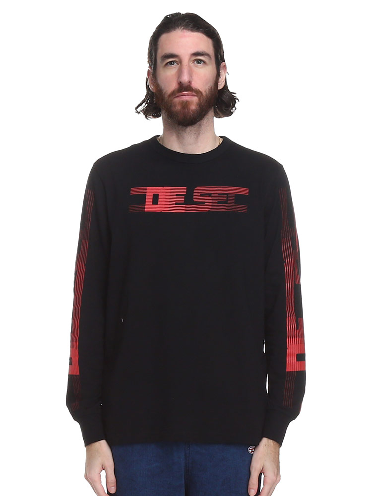 ディーゼル メンズ Tシャツ 長袖 DIESEL ブランド ロンT トップス ロゴ