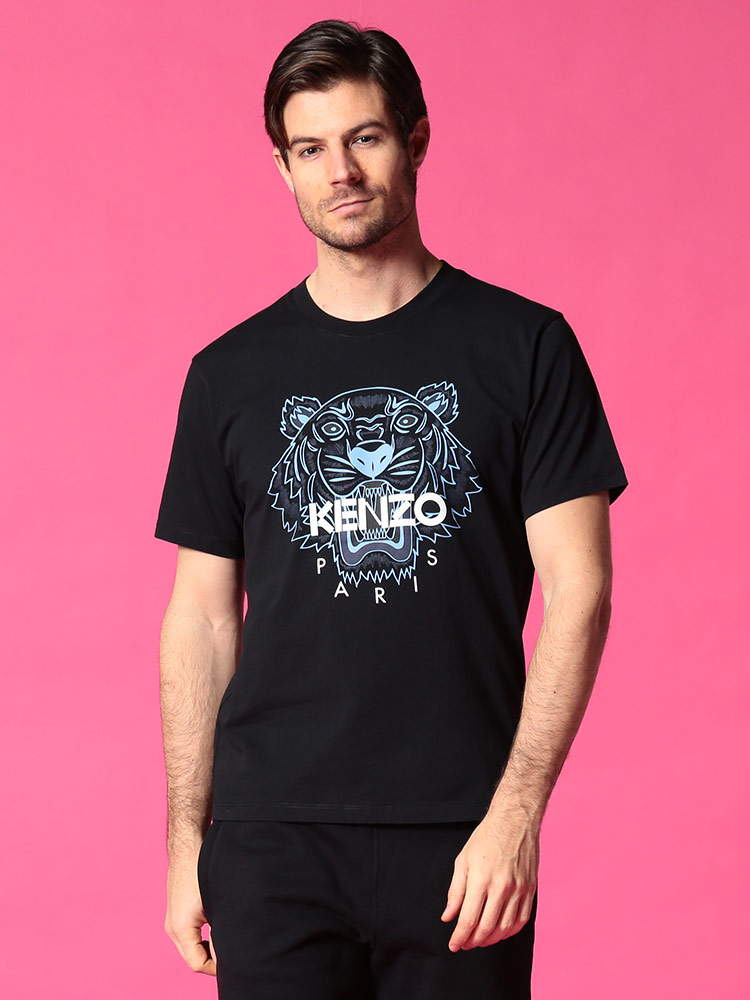 KENZO (ケンゾー) タイガープリント クルーネック 半袖 Tシャツ TIGER