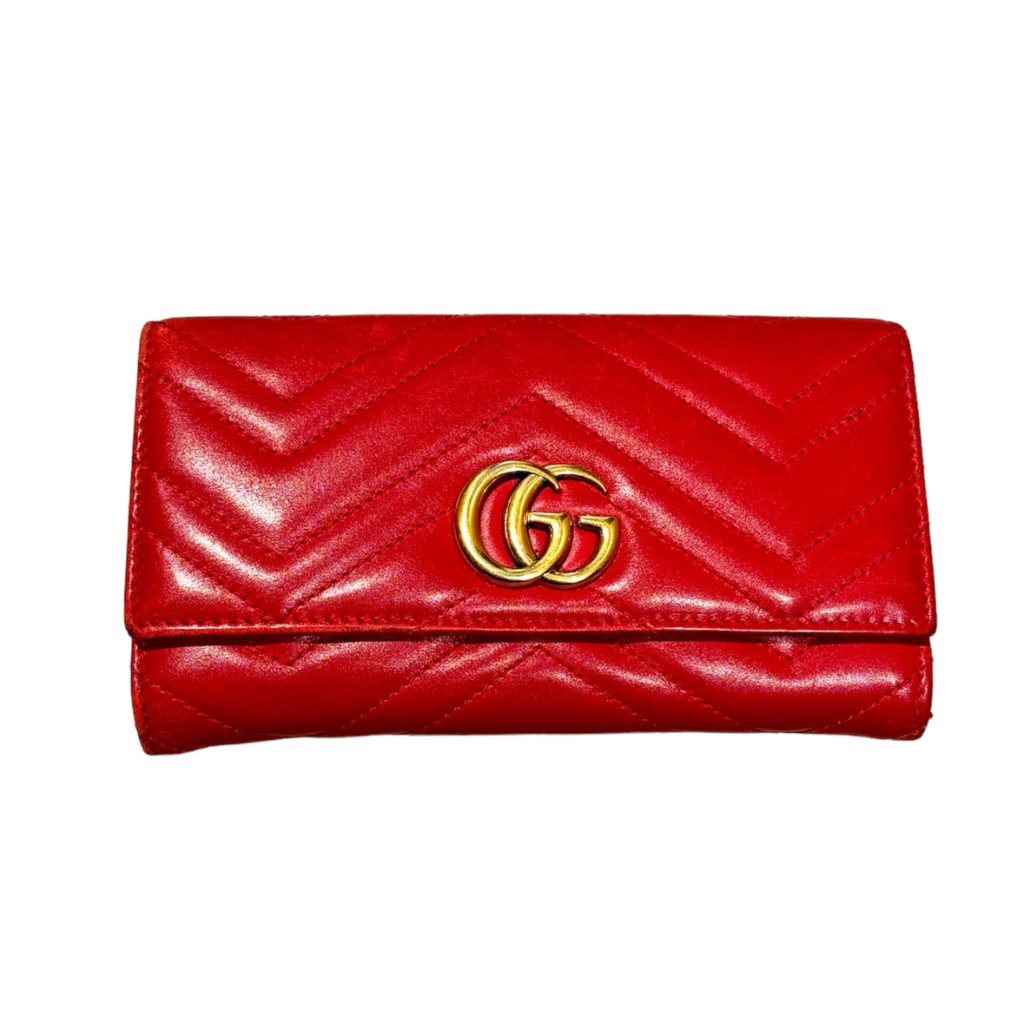 GUCCI GGマーモント 長財布 赤の買取実績 | 買取専門店さすがや
