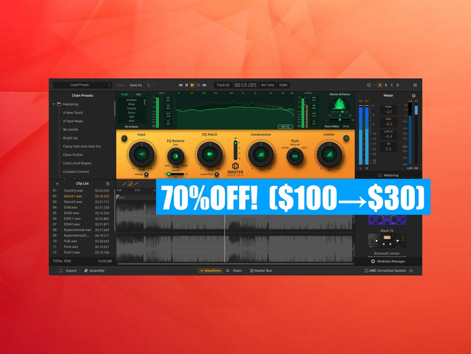 70%OFF!!】IK Multimedia『T-RackS 6』定番ミキシング&マスタリング