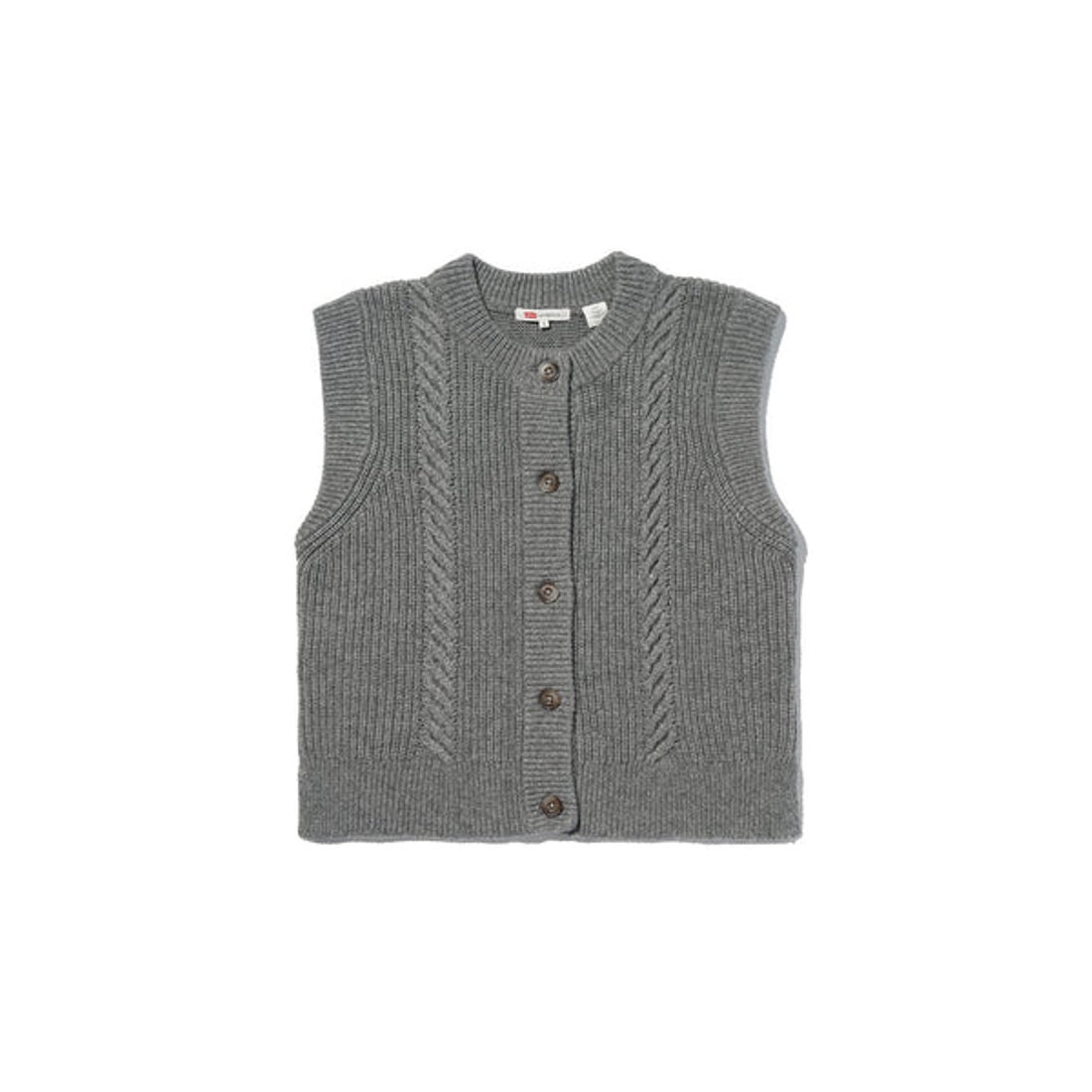 リーバイス LEVI'S ケーブルニット ベスト （Greys） - ファッション