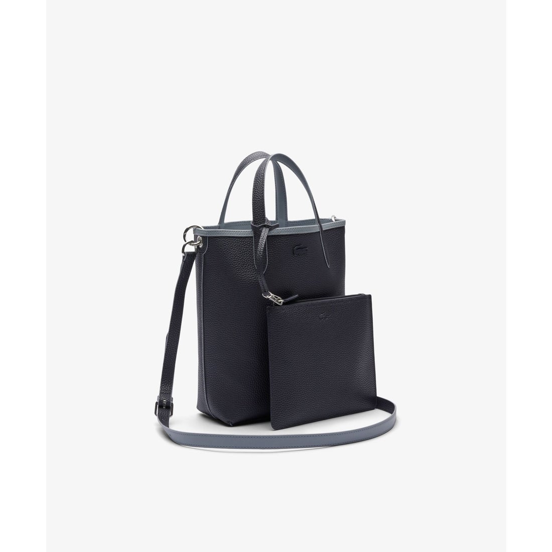 ラコステ LACOSTE ANNAリバーシブル縦型トート （ブラック） -靴
