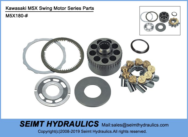 Kawasaki M5X180 Rotary Group and Spare Part | SEIMT HYDRAULICS