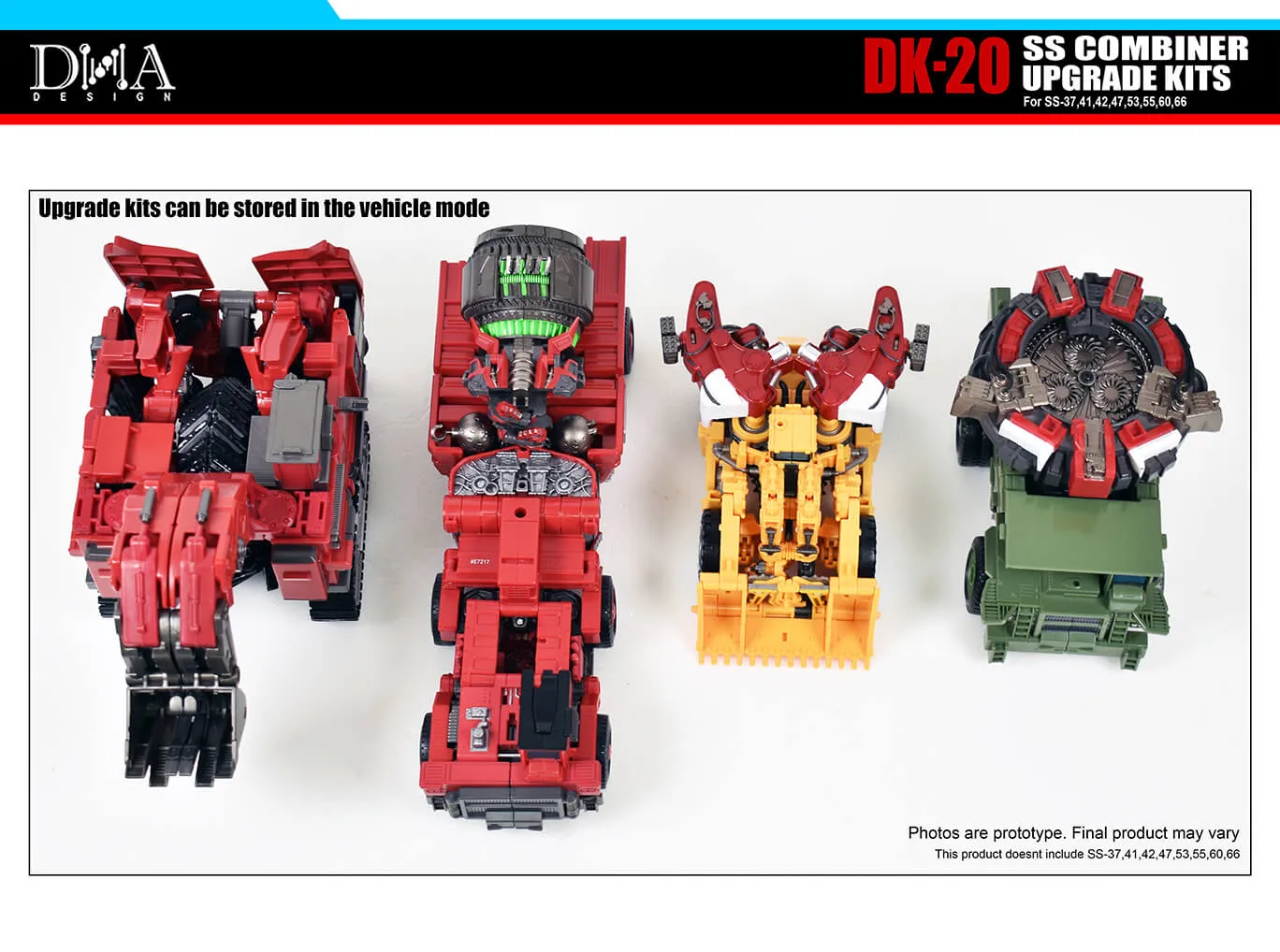 DK-20 Upgrade Kit for Transformers Studio Series 69 Devastator Set