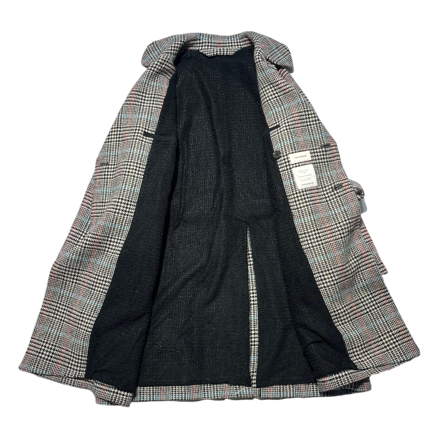 MARKAWARE(マーカウェア) Organic Suffolk tweed check trench coat