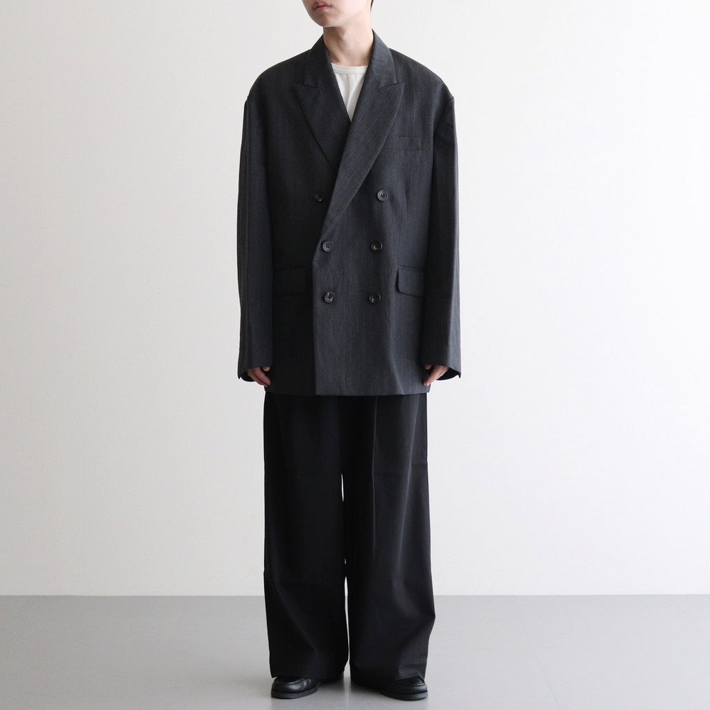OVERSIZED DOUBLE BREASTED JACKET #CHARCOAL [ST.642] – ciacura