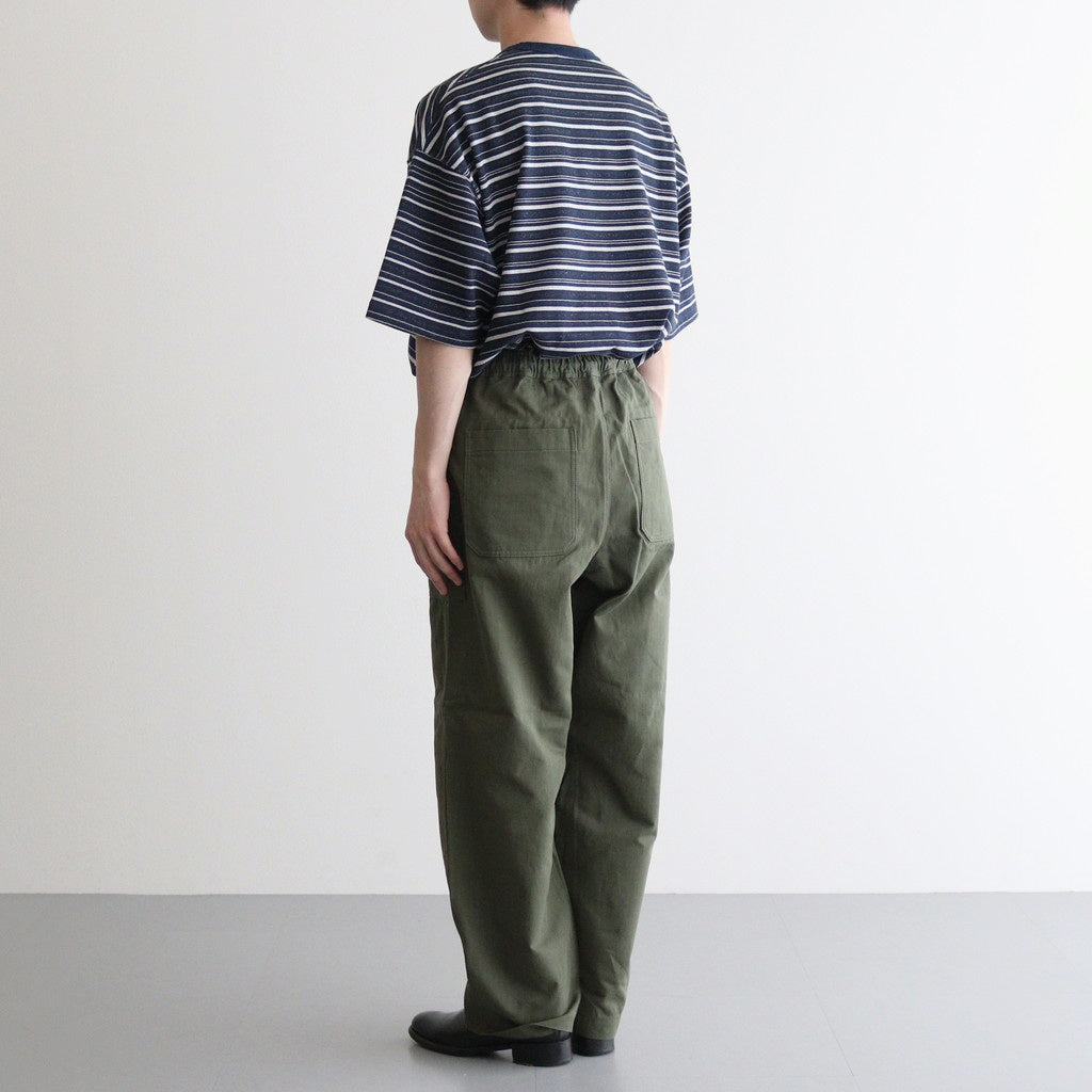 綿麻ヘリンボーン ベイカーパンツ #KHAKI [HO-P019-051] – ciacura