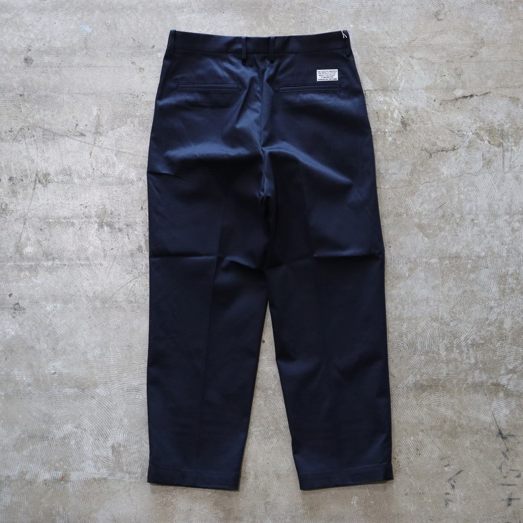 DOUBLE PLEATED CHINO TROUSERS #NAVY [24FW-WMP-PT02]_WACKO MARIA
