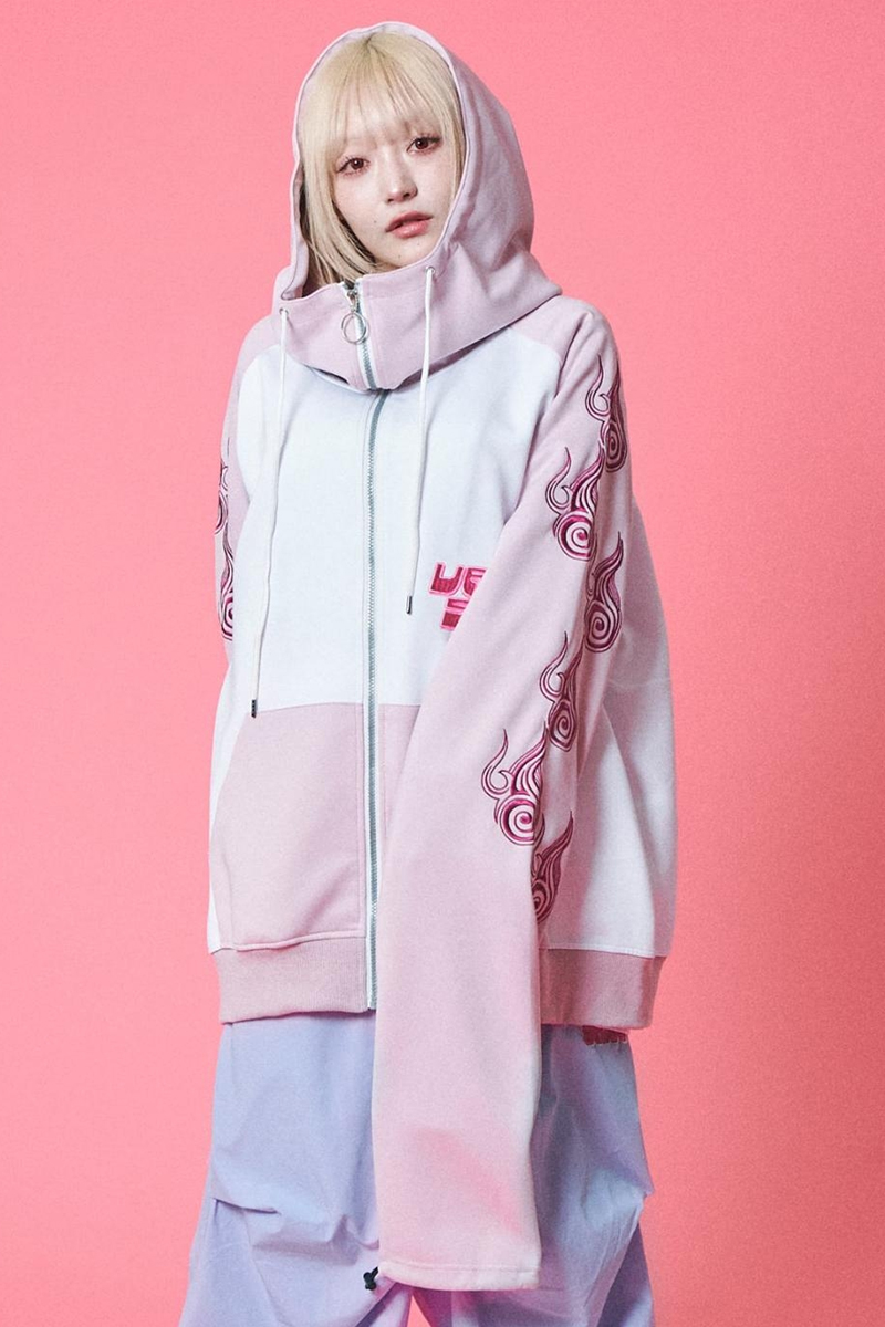 GALFY (ガルフィー) うらめしやパーカー PINK / ロックファッション