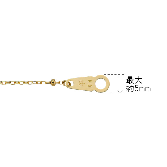 K18イエローゴールド ネックレス 45cm | 高品質 金・プラチナ