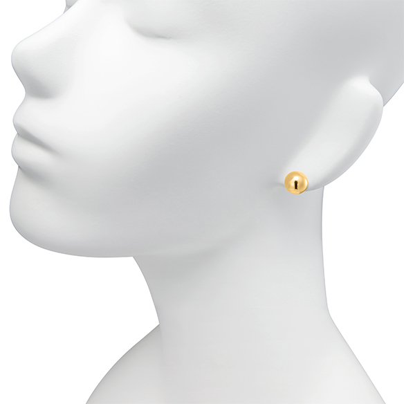 K18イエローゴールド ボールピアス 10mm | 高品質 金・プラチナ