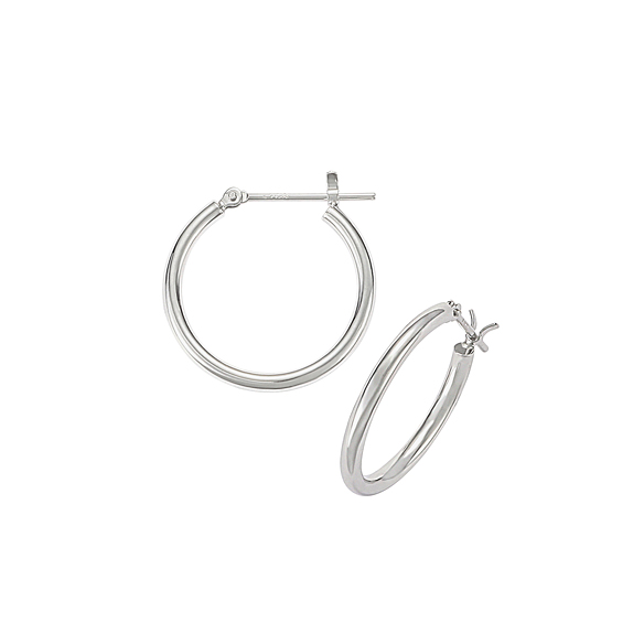 プラチナ フープピアス 20mm | 高品質 金・プラチナ
