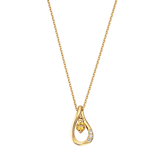 K18イエローゴールド 誕生石ペンダント 3way （8月の誕生石
