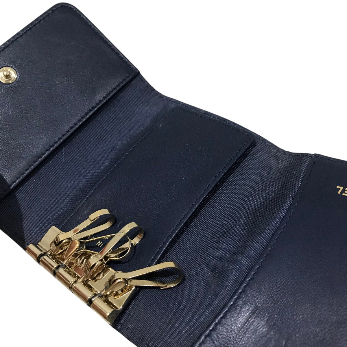 CHANEL(シャネル) 【ダイヤモンドココ】キーケース 245***** ネイビー