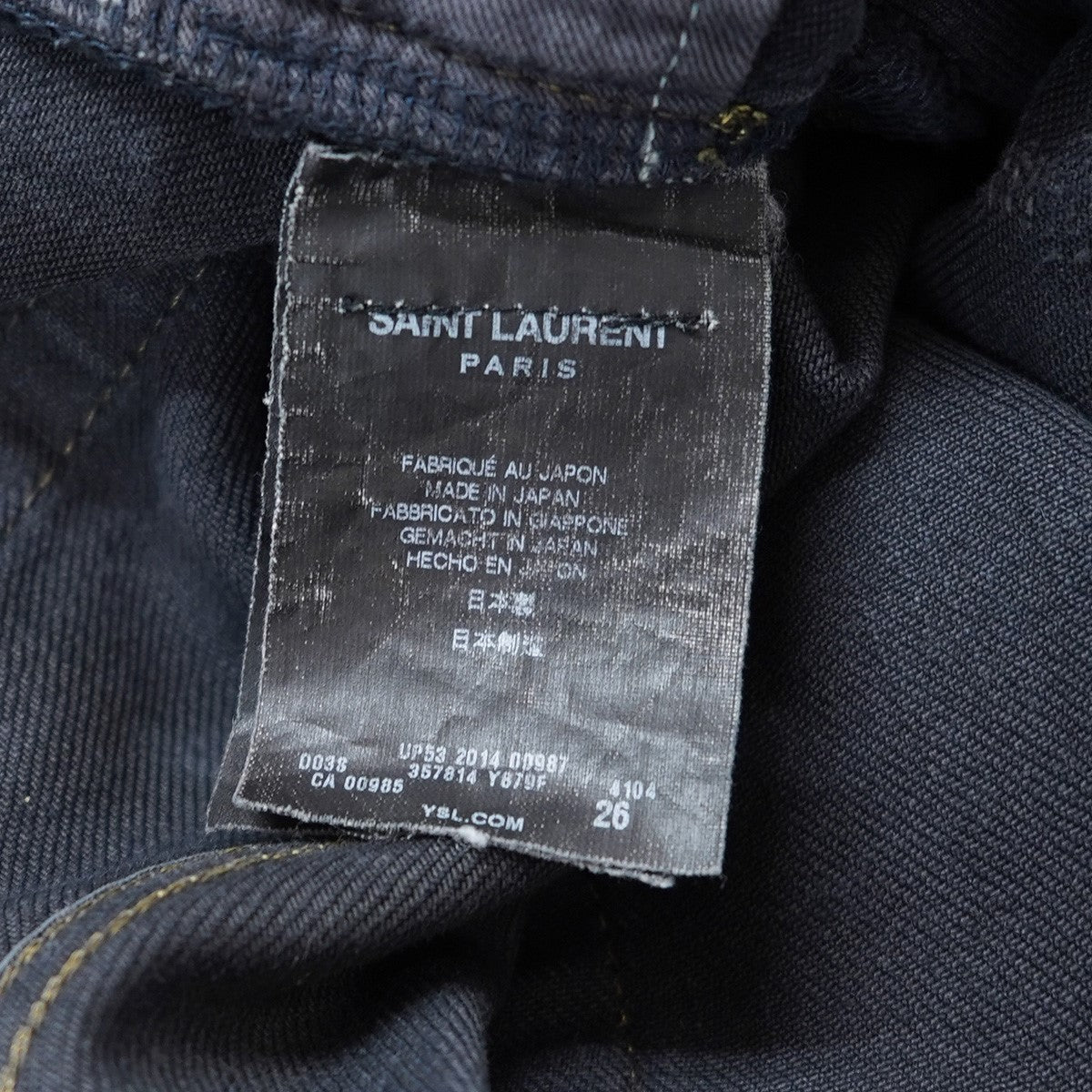 Saint Laurent Paris(サンローランパリ) 14AW エディ期 ステイン