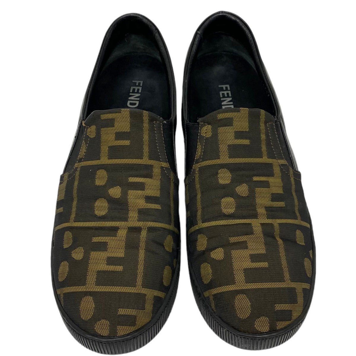 FENDI(フェンディ) Sneaker Zucca Slip-on ズッカ柄レザースニーカー靴
