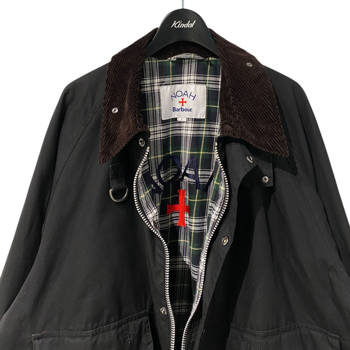 Barbour×Noah 25SSWading ノンワックス ブルゾン ブラック サイズ L