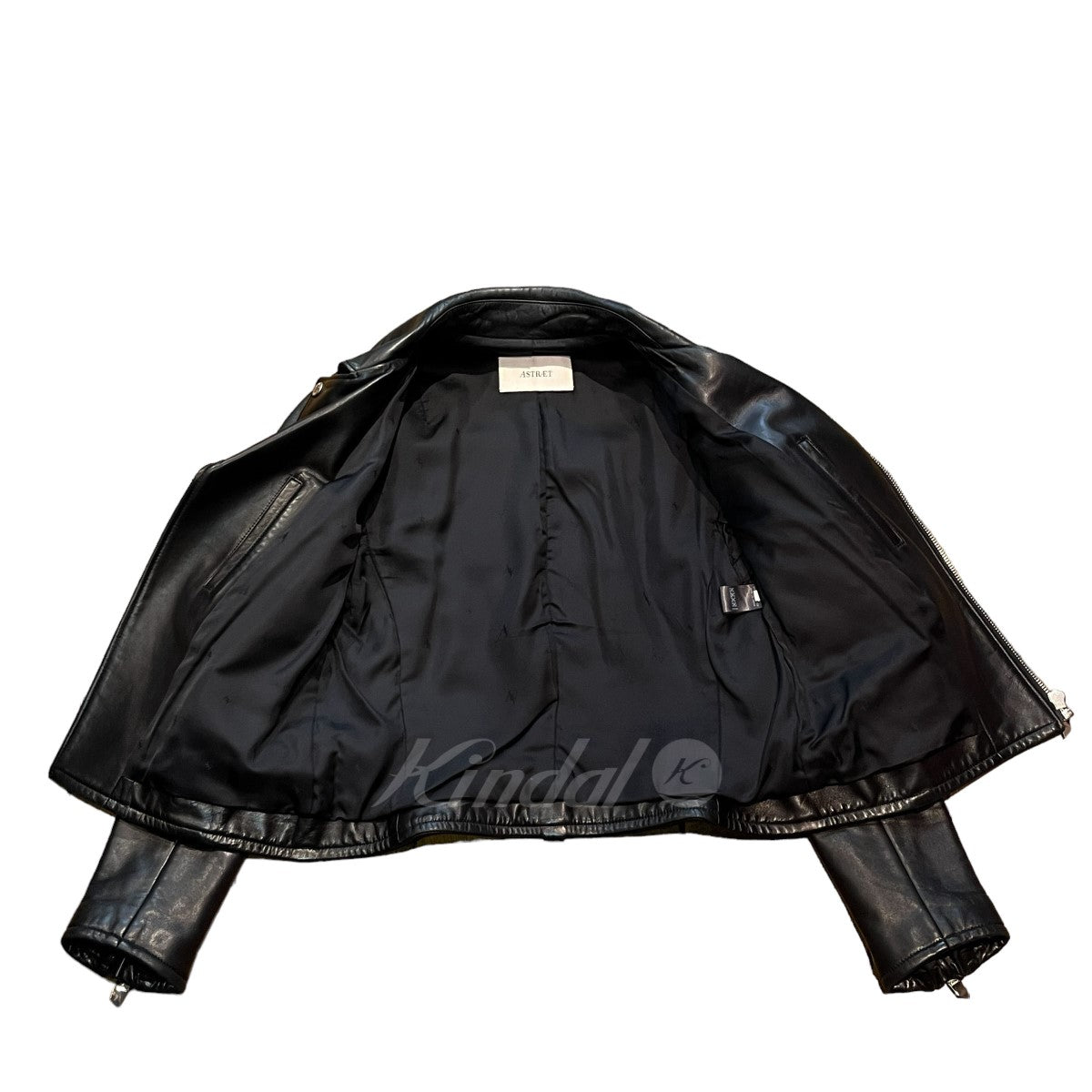 ASTRAET(アストラット) ラムレザーライダースジャケット 5425-299-0003