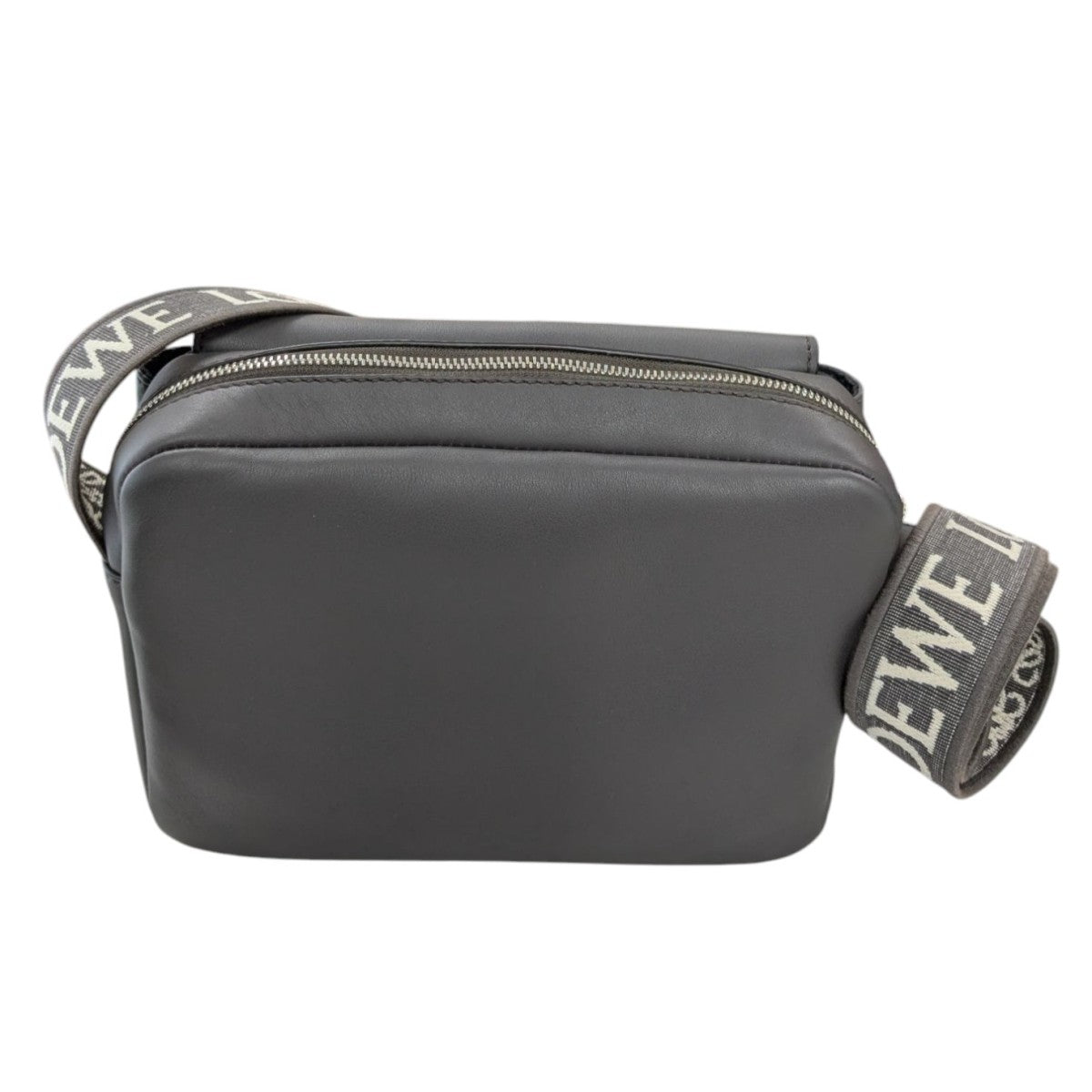 LOEWE(ロエベ) ミリタリー メッセンジャーバッグ XS ダークグレー