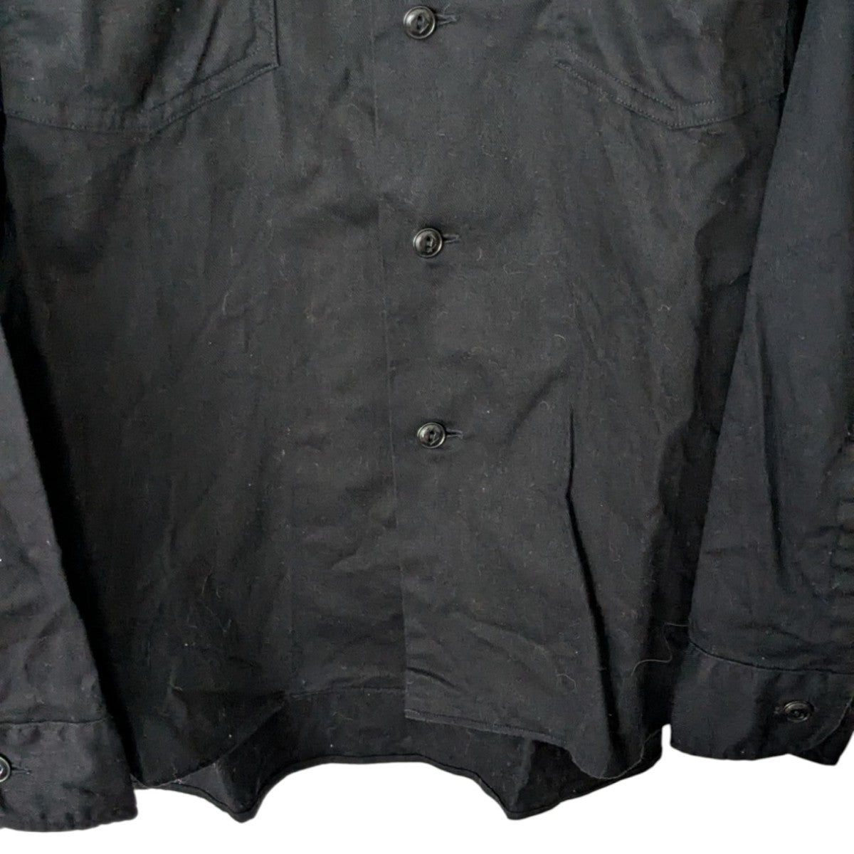 ATLAST ＆ CO(アットラスト) Work Shirtワークシャツ ブラック サイズ
