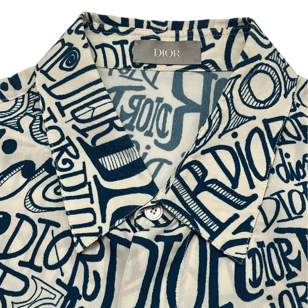 DIOR×Shawn Stussy 総柄シャツ013C502A4935 013C502A4935 ホワイト