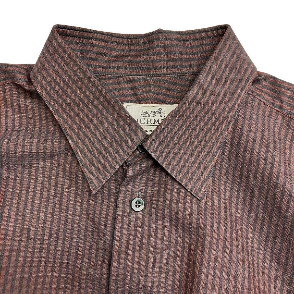 HERMES エルメス 2022AW 朝の散歩 Tシャツ コットン ブラウン HERMES
