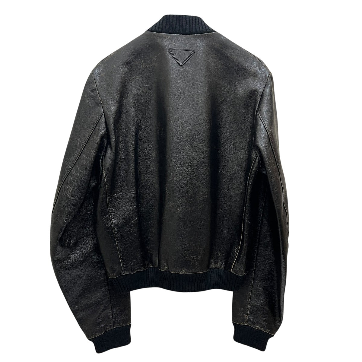 PRADA(プラダ) レザージャケットUPW493 UPW493 ブラック サイズ 52