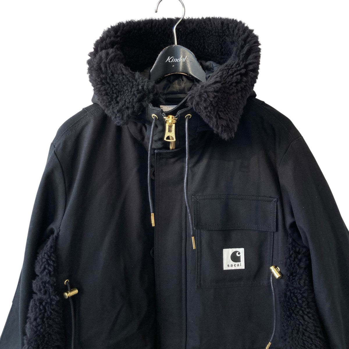 sacai×Carhartt WIP Canvas Parka Siberian23-06740 23-06740 ブラック